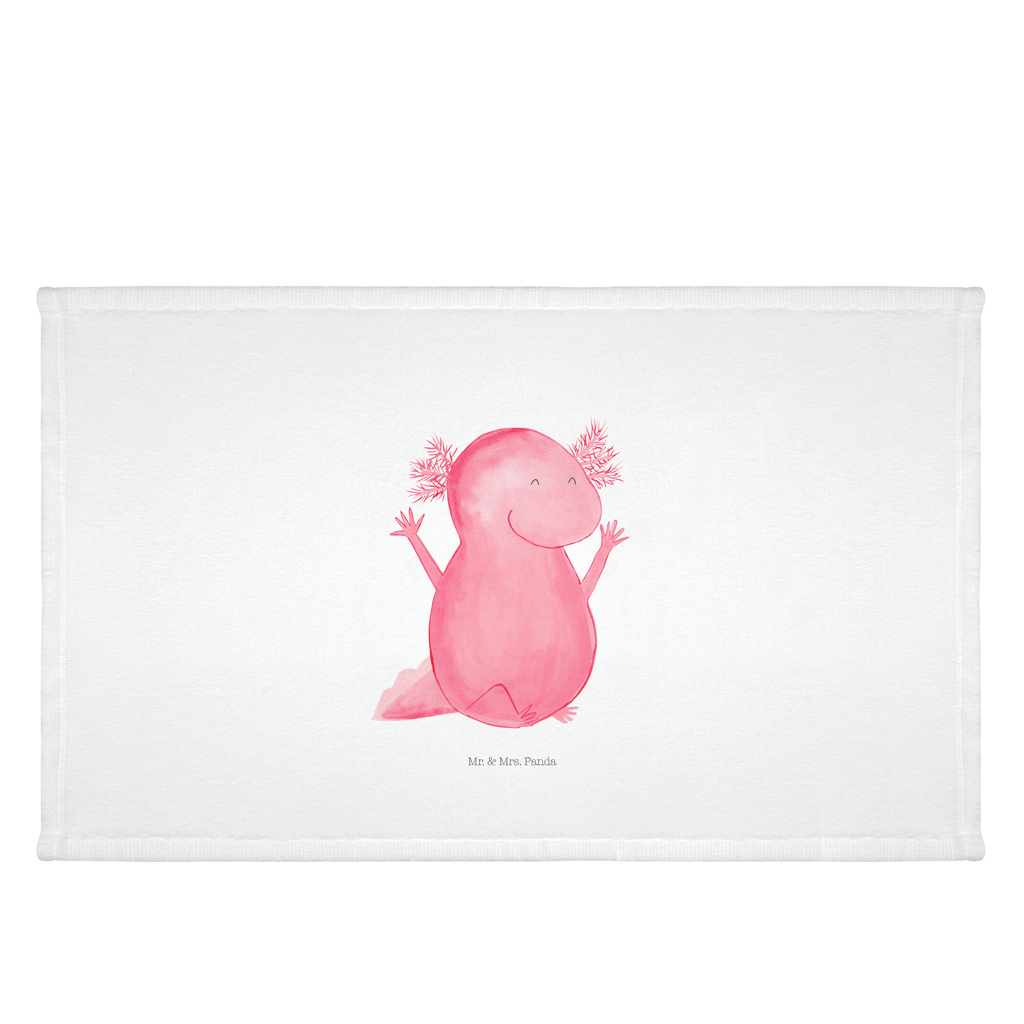 50 x 100 Handtuch Axolotl Hurra Handtuch, Badehandtuch, Badezimmer, Handtücher, groß, Kinder, Baby, Axolotl, Molch, Axolot, Schwanzlurch, Lurch, Lurche, fröhlich, Spaß, Freude, Motivation, Zufriedenheit