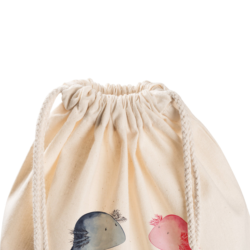 Sportbeutel Axolotl Liebe Turnbeutel, Beutel, Sporttasche, Tasche, Stoffbeutel, Axolotl, Molch, Axolot, Schwanzlurch, Lurch, Lurche, Liebe, große Liebe, Liebesbeweis, Freund, Verlobter, Ehemann, Jahrestag, Valentinstag