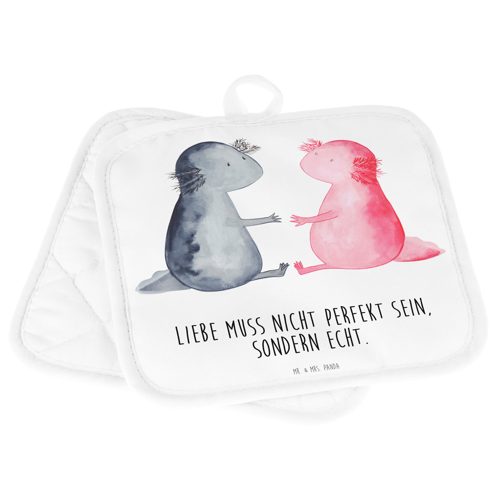 2er Set Topflappen  Axolotl Liebe Topflappen, Topfuntersetzer, Ofenhandschuh, Topflappen Set, Topflappen lustig, Topflappen mit Spruch, Axolotl, Molch, Axolot, Schwanzlurch, Lurch, Lurche, Liebe, große Liebe, Liebesbeweis, Freund, Verlobter, Ehemann, Jahrestag, Valentinstag
