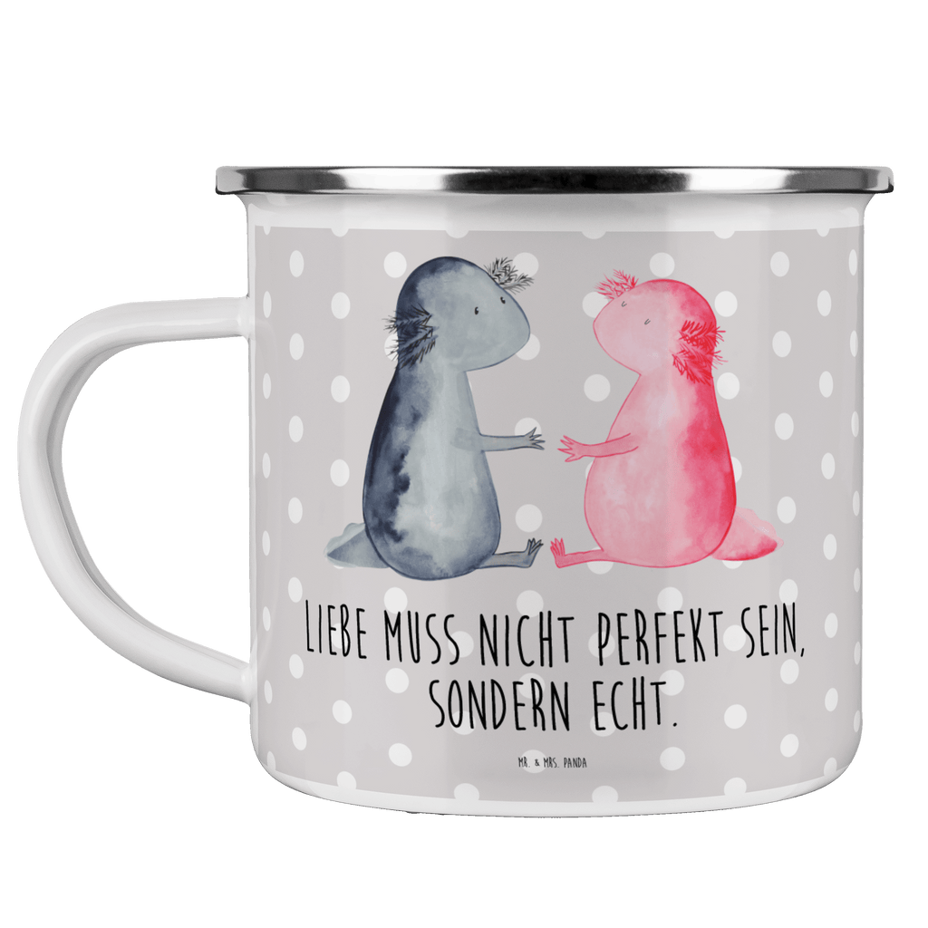 Camping Emaille Tasse Axolotl Liebe Campingtasse, Trinkbecher, Metalltasse, Outdoor Tasse, Emaille Trinkbecher, Blechtasse Outdoor, Emaille Campingbecher, Edelstahl Trinkbecher, Metalltasse für Camping, Kaffee Blechtasse, Camping Tasse Metall, Axolotl, Molch, Axolot, Schwanzlurch, Lurch, Lurche, Liebe, große Liebe, Liebesbeweis, Freund, Verlobter, Ehemann, Jahrestag, Valentinstag
