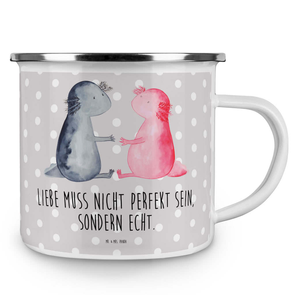 Camping Emaille Tasse Axolotl Liebe Campingtasse, Trinkbecher, Metalltasse, Outdoor Tasse, Emaille Trinkbecher, Blechtasse Outdoor, Emaille Campingbecher, Edelstahl Trinkbecher, Metalltasse für Camping, Kaffee Blechtasse, Camping Tasse Metall, Axolotl, Molch, Axolot, Schwanzlurch, Lurch, Lurche, Liebe, große Liebe, Liebesbeweis, Freund, Verlobter, Ehemann, Jahrestag, Valentinstag