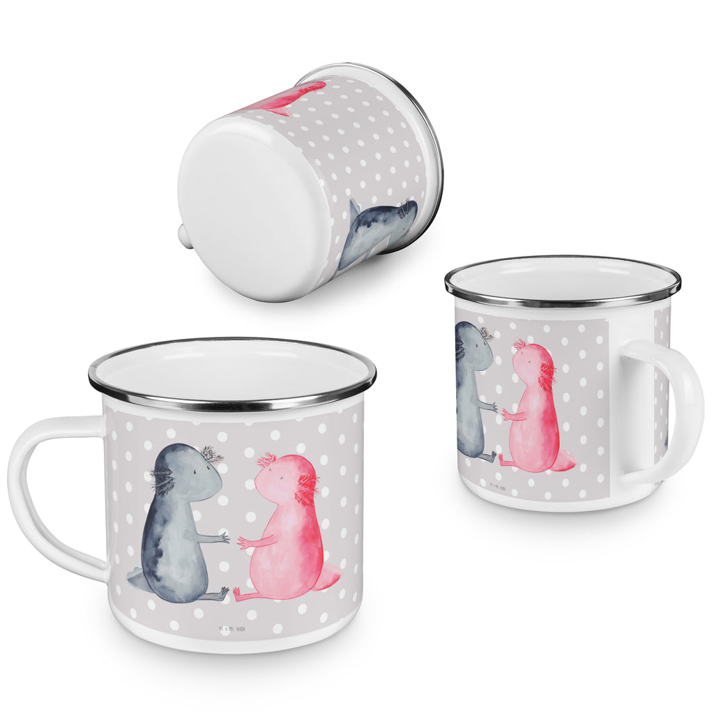 Camping Emaille Tasse Axolotl Liebe Campingtasse, Trinkbecher, Metalltasse, Outdoor Tasse, Emaille Trinkbecher, Blechtasse Outdoor, Emaille Campingbecher, Edelstahl Trinkbecher, Metalltasse für Camping, Kaffee Blechtasse, Camping Tasse Metall, Axolotl, Molch, Axolot, Schwanzlurch, Lurch, Lurche, Liebe, große Liebe, Liebesbeweis, Freund, Verlobter, Ehemann, Jahrestag, Valentinstag