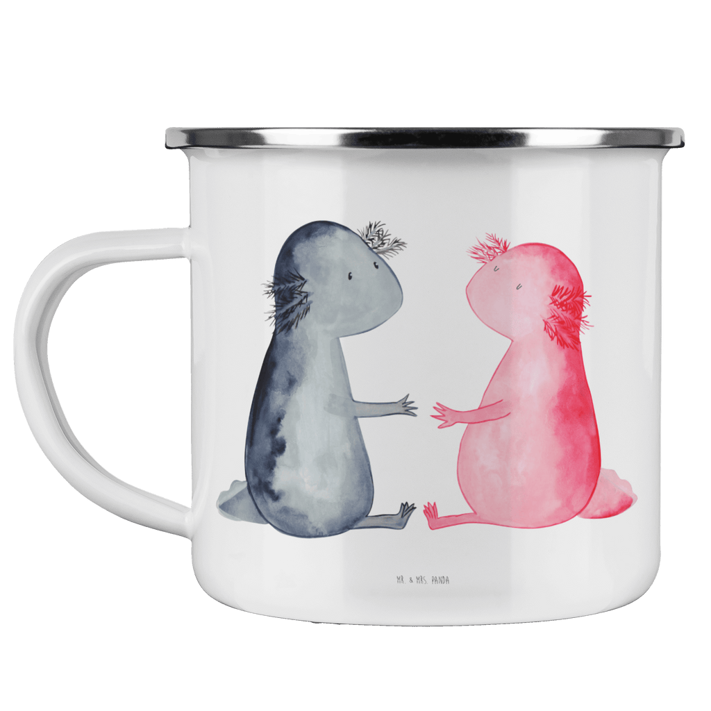 Camping Emaille Tasse Axolotl Liebe Campingtasse, Trinkbecher, Metalltasse, Outdoor Tasse, Emaille Trinkbecher, Blechtasse Outdoor, Emaille Campingbecher, Edelstahl Trinkbecher, Metalltasse für Camping, Kaffee Blechtasse, Camping Tasse Metall, Axolotl, Molch, Axolot, Schwanzlurch, Lurch, Lurche, Liebe, große Liebe, Liebesbeweis, Freund, Verlobter, Ehemann, Jahrestag, Valentinstag