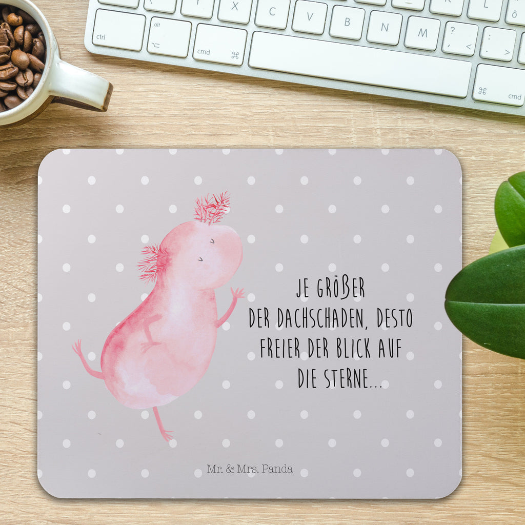 Mauspad Axolotl tanzt Mousepad, Computer zubehör, Büroausstattung, PC Zubehör, Arbeitszimmer, Mauspad, Einzigartiges Mauspad, Designer Mauspad, Axolotl, Molch, Axolot, Schwanzlurch, Lurch, Lurche, Dachschaden, Sterne, verrückt, Freundin, beste Freundin