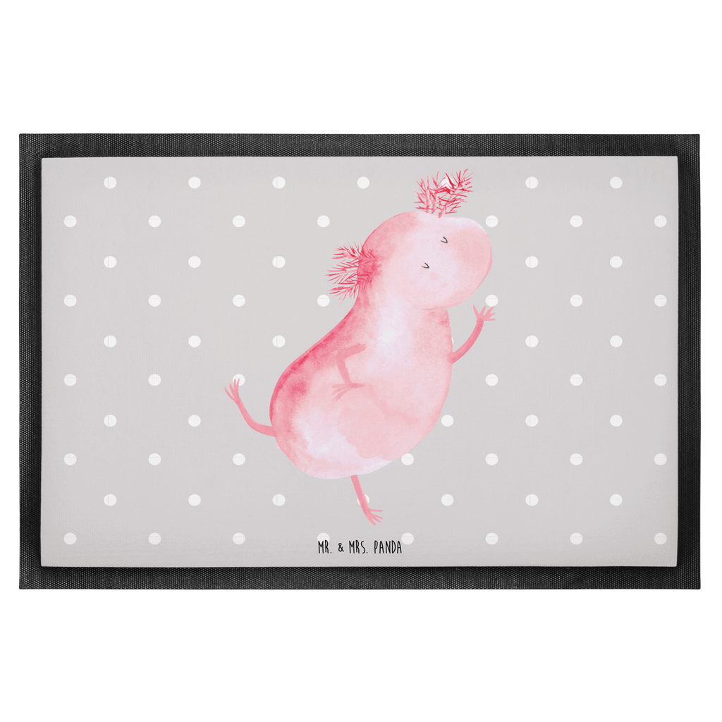 Fußmatte Axolotl tanzt Axolotl, Axolot, Schwanzlurch, Lurch, Lurche, Dachschaden, Sterne, verrückt, Freundin, beste Freundin Türvorleger, Schmutzmatte, Fußabtreter, Matte, Schmutzfänger, Fußabstreifer, Schmutzfangmatte, Türmatte, Motivfußmatte,  Haustürmatte, Vorleger  Axolotl, Molch