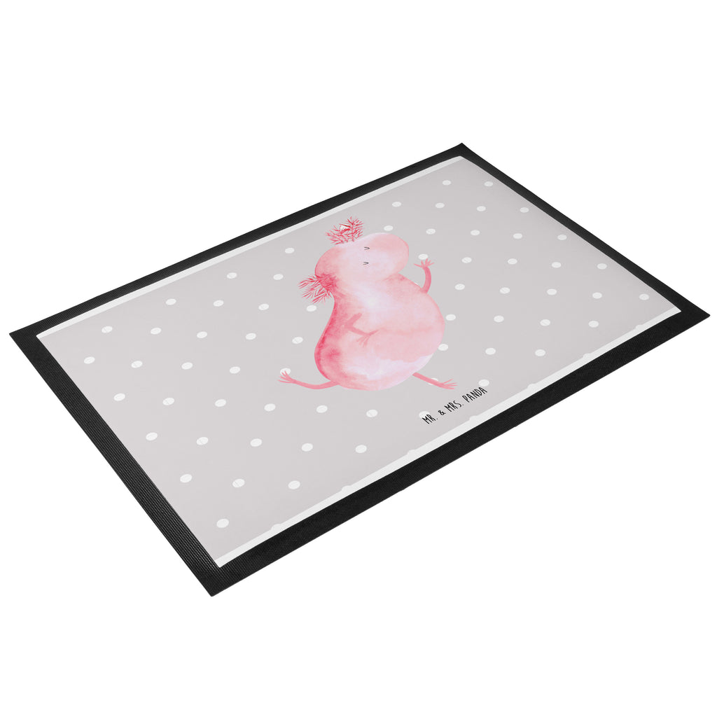 Fußmatte Axolotl tanzt Axolotl, Axolot, Schwanzlurch, Lurch, Lurche, Dachschaden, Sterne, verrückt, Freundin, beste Freundin Türvorleger, Schmutzmatte, Fußabtreter, Matte, Schmutzfänger, Fußabstreifer, Schmutzfangmatte, Türmatte, Motivfußmatte,  Haustürmatte, Vorleger  Axolotl, Molch