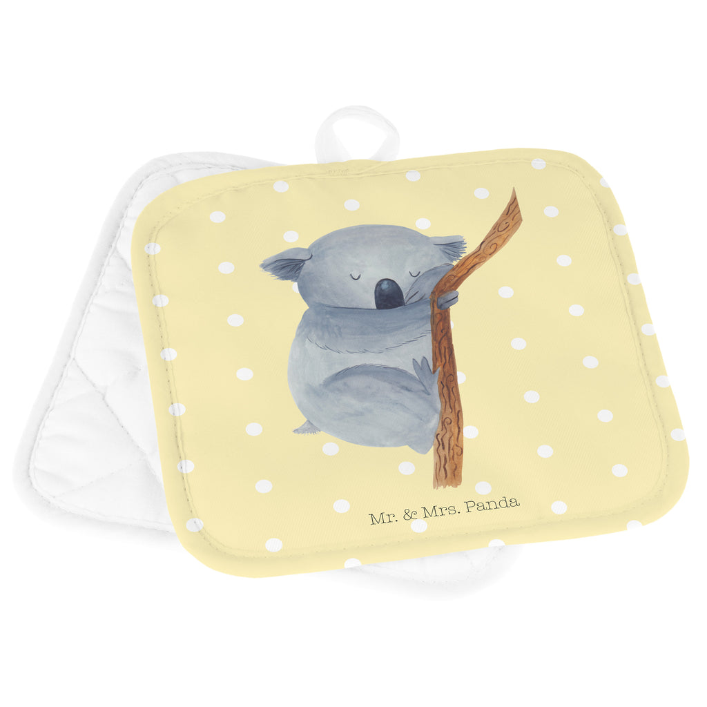 2er Set Topflappen  Koalabär Topflappen, Topfuntersetzer, Ofenhandschuh, Topflappen Set, Topflappen lustig, Topflappen mit Spruch, Tiermotive, Gute Laune, lustige Sprüche, Tiere, Koala, träumen, Traum, schlafen, Schlafzimmer, Traumland, Bär, Koalabär