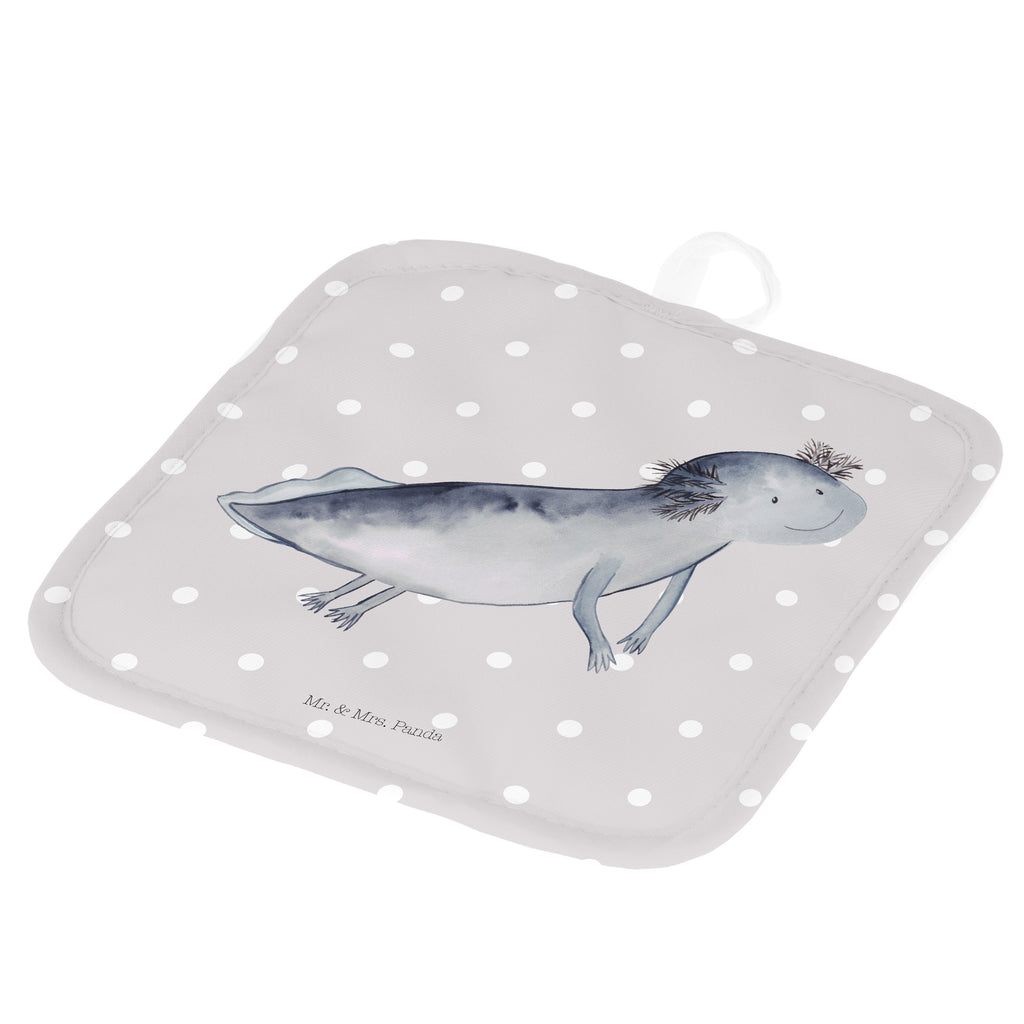2er Set Topflappen  Axolotl schwimmt Topflappen, Topfuntersetzer, Ofenhandschuh, Topflappen Set, Topflappen lustig, Topflappen mit Spruch, Axolotl, Molch, Axolot, Schwanzlurch, Lurch, Lurche, Problem, Probleme, Lösungen, Motivation