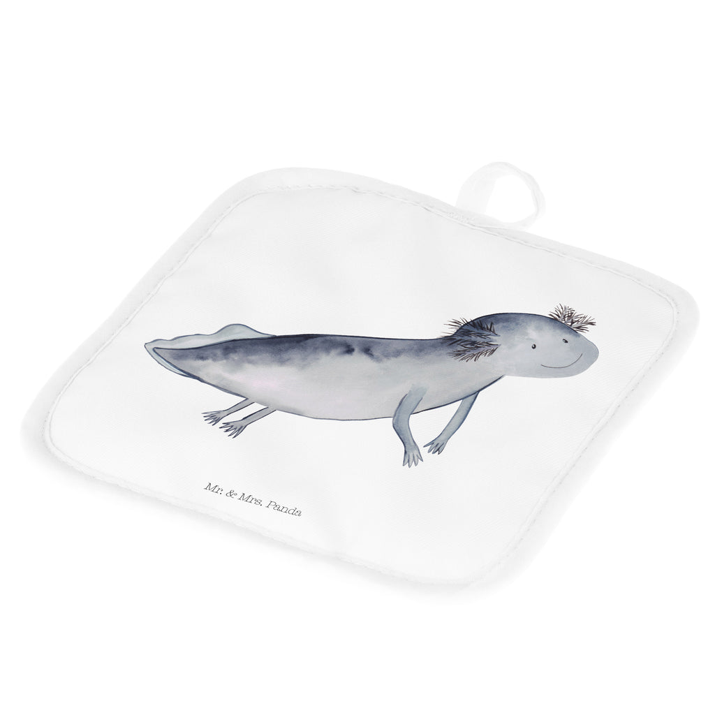 2er Set Topflappen  Axolotl schwimmt Topflappen, Topfuntersetzer, Ofenhandschuh, Topflappen Set, Topflappen lustig, Topflappen mit Spruch, Axolotl, Molch, Axolot, Schwanzlurch, Lurch, Lurche, Problem, Probleme, Lösungen, Motivation