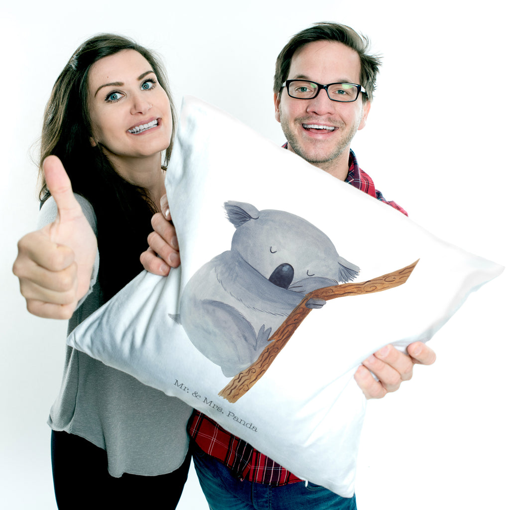 40x40 Kissen Koalabär Kissenhülle, Kopfkissen, Sofakissen, Dekokissen, Motivkissen, Tiermotive, Gute Laune, lustige Sprüche, Tiere, Koala, träumen, Traum, schlafen, Schlafzimmer, Traumland, Bär, Koalabär