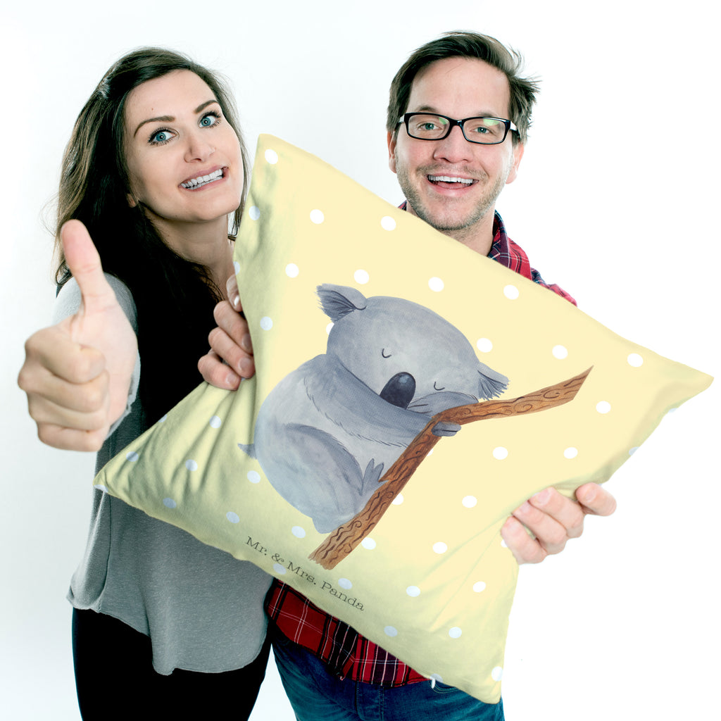 40x40 Kissen Koalabär Kissenhülle, Kopfkissen, Sofakissen, Dekokissen, Motivkissen, Tiermotive, Gute Laune, lustige Sprüche, Tiere, Koala, träumen, Traum, schlafen, Schlafzimmer, Traumland, Bär, Koalabär