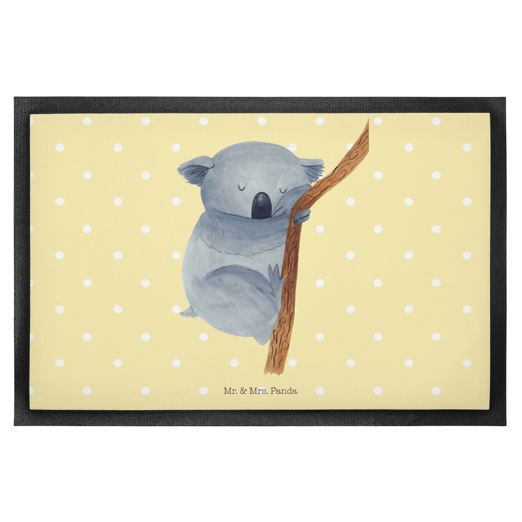Fußmatte Koalabär Koala, träumen, Traum, schlafen, Schlafzimmer, Traumland, Bär, Koalabär Türvorleger, Schmutzmatte, Fußabtreter, Matte, Schmutzfänger, Fußabstreifer, Schmutzfangmatte, Türmatte, Motivfußmatte,  Haustürmatte, Vorleger  süße Tiermotive, gute Laune, lustige Sprüche, Tiere