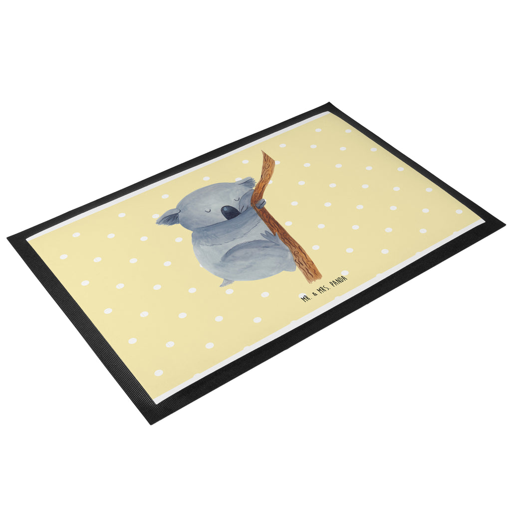 Fußmatte Koalabär Koala, träumen, Traum, schlafen, Schlafzimmer, Traumland, Bär, Koalabär Türvorleger, Schmutzmatte, Fußabtreter, Matte, Schmutzfänger, Fußabstreifer, Schmutzfangmatte, Türmatte, Motivfußmatte,  Haustürmatte, Vorleger  süße Tiermotive, gute Laune, lustige Sprüche, Tiere