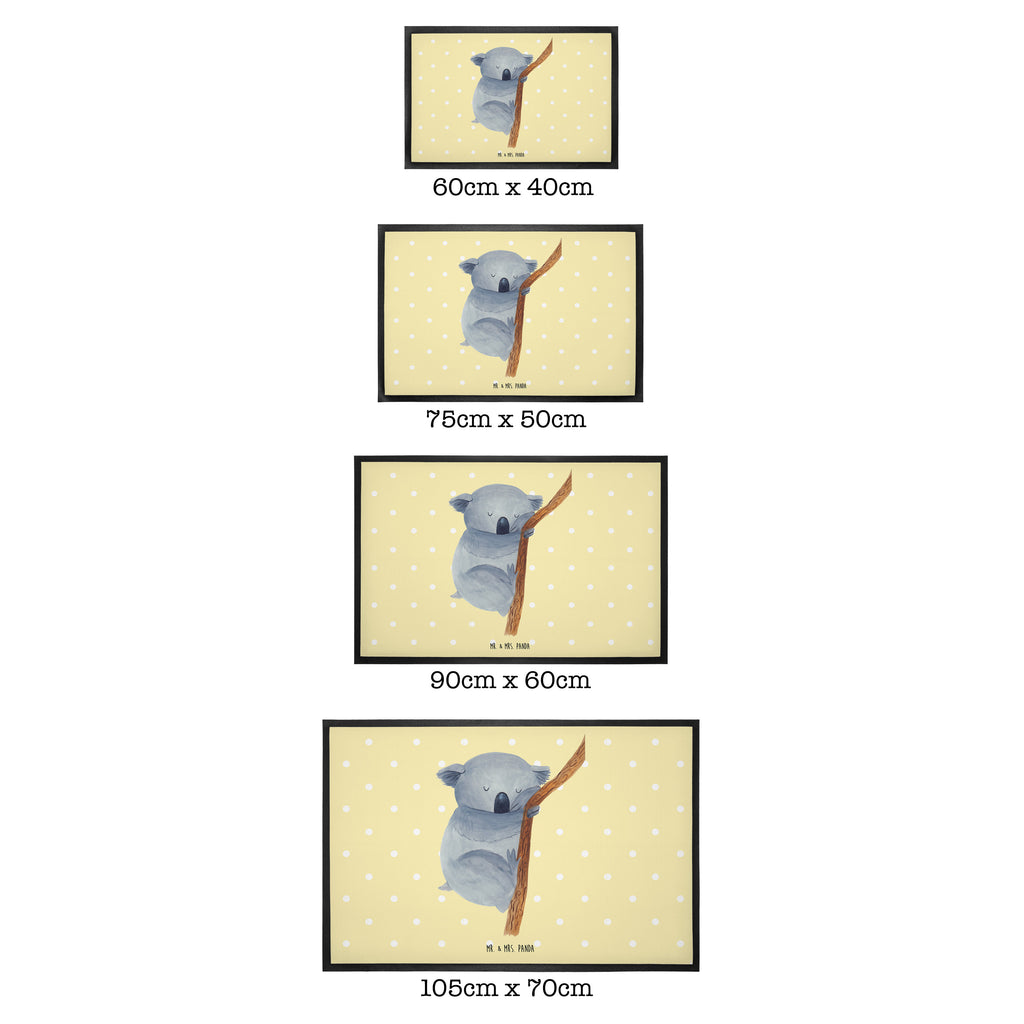 Fußmatte Koalabär Koala, träumen, Traum, schlafen, Schlafzimmer, Traumland, Bär, Koalabär Türvorleger, Schmutzmatte, Fußabtreter, Matte, Schmutzfänger, Fußabstreifer, Schmutzfangmatte, Türmatte, Motivfußmatte,  Haustürmatte, Vorleger  süße Tiermotive, gute Laune, lustige Sprüche, Tiere