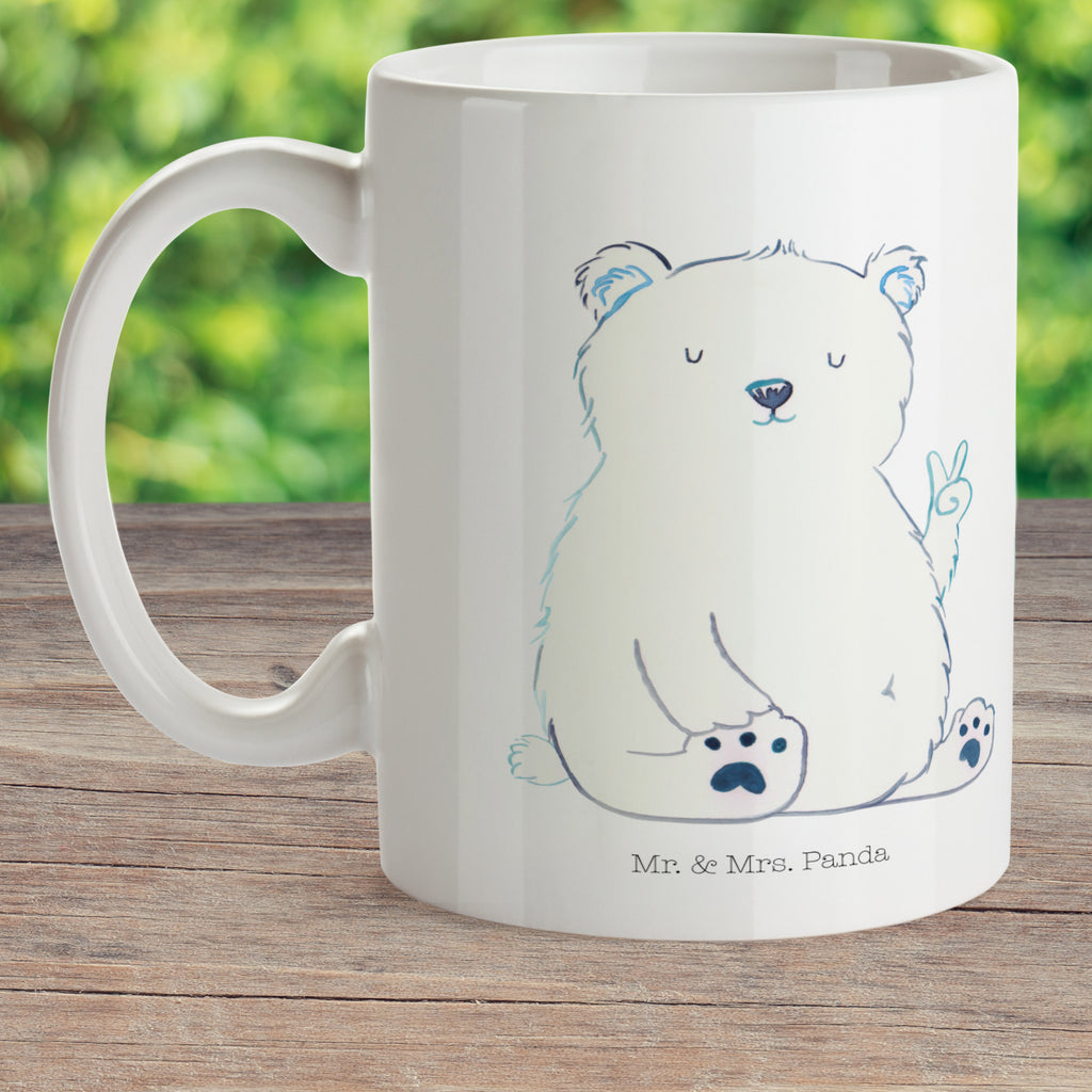 Kindertasse Eisbär Faul Kunststoff Tasse, Kindergarten, Tasse, Trinkbecher, Camping Becher, Kaffeetasse, Kunststoffbecher, Kindergartenbecher, Outdoorgeschirr, Kunststoffgeschirr, Reisebecher, Reisetasse, Kinderbecher, Bär, Teddy, Teddybär, Eisbär, Nordpol, Faul, Entspannen, Relaxen, Büro, Arbeit, Bürojob, Arbeitsplatz, Homeoffice