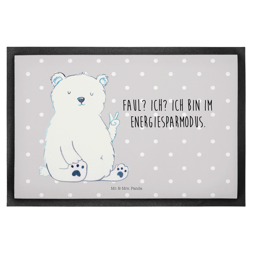Fußmatte Eisbär Faul Eisbär, Bär, Nordpol, Faul, Entspannen, Relaxen, Büro, Arbeit, Bürojob, Arbeitsplatz, Homeoffice, Türvorleger, Schmutzmatte, Fußabtreter, Matte, Schmutzfänger, Fußabstreifer, Schmutzfangmatte, Türmatte, Motivfußmatte,  Haustürmatte, Vorleger  Bär, Teddy, Teddybär