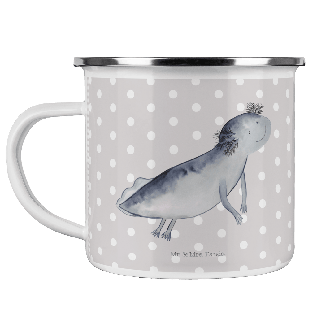 Camping Emaille Tasse Axolotl schwimmt Campingtasse, Trinkbecher, Metalltasse, Outdoor Tasse, Emaille Trinkbecher, Blechtasse Outdoor, Emaille Campingbecher, Edelstahl Trinkbecher, Metalltasse für Camping, Kaffee Blechtasse, Camping Tasse Metall, Axolotl, Molch, Axolot, Schwanzlurch, Lurch, Lurche, Problem, Probleme, Lösungen, Motivation