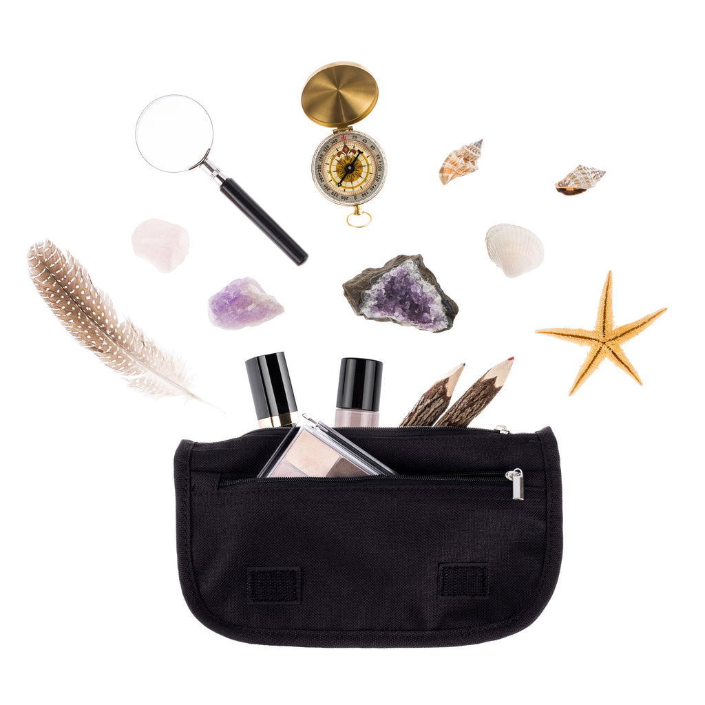 Kosmetiktasche Axolotl tanzt Kosmetikbeutel, Kulturtasche, Kulturbeutel, Schminktasche, Make-Up Tasche, Axolotl, Molch, Axolot, Schwanzlurch, Lurch, Lurche, Dachschaden, Sterne, verrückt, Freundin, beste Freundin