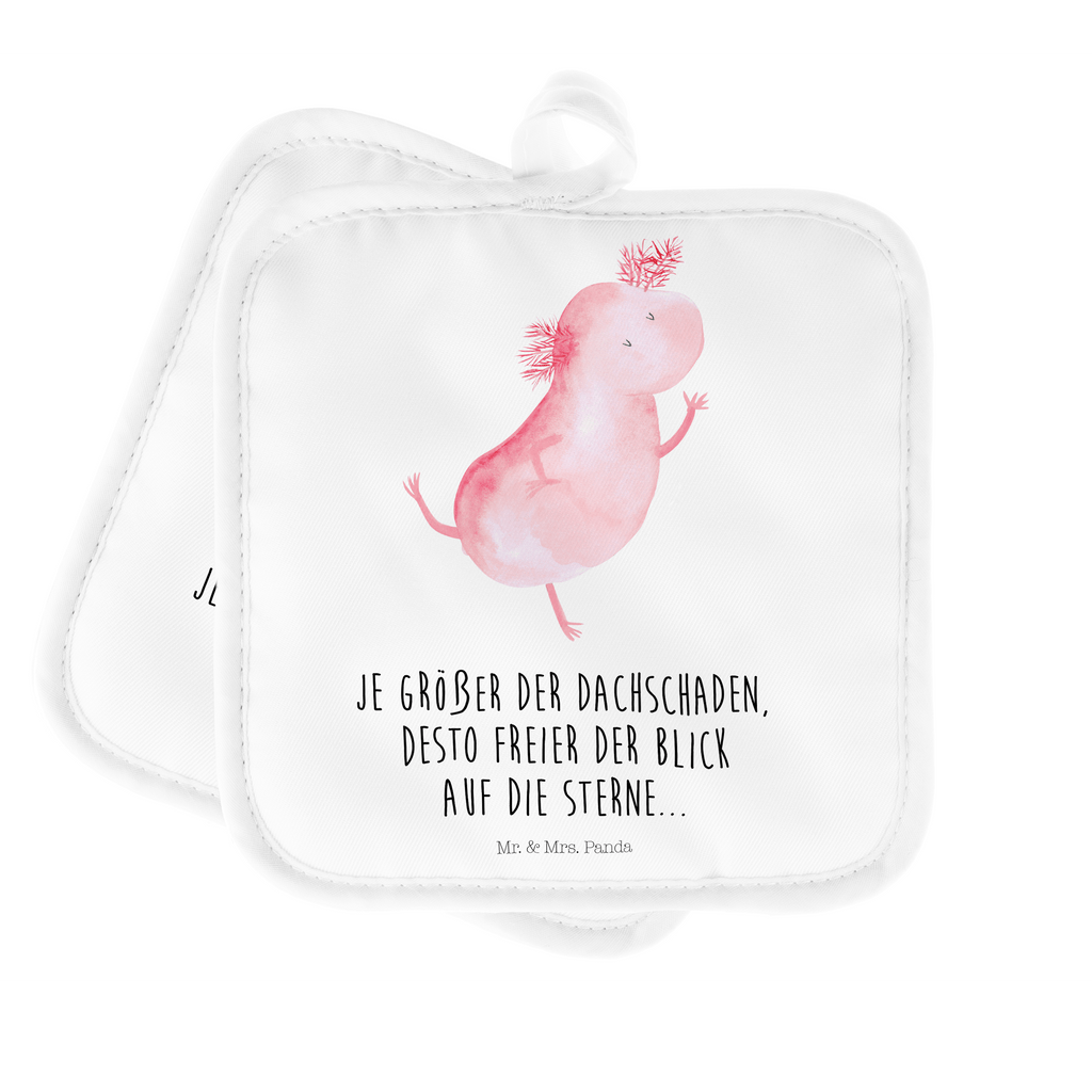 2er Set Topflappen  Axolotl tanzt Topflappen, Topfuntersetzer, Ofenhandschuh, Topflappen Set, Topflappen lustig, Topflappen mit Spruch, Axolotl, Molch, Axolot, Schwanzlurch, Lurch, Lurche, Dachschaden, Sterne, verrückt, Freundin, beste Freundin