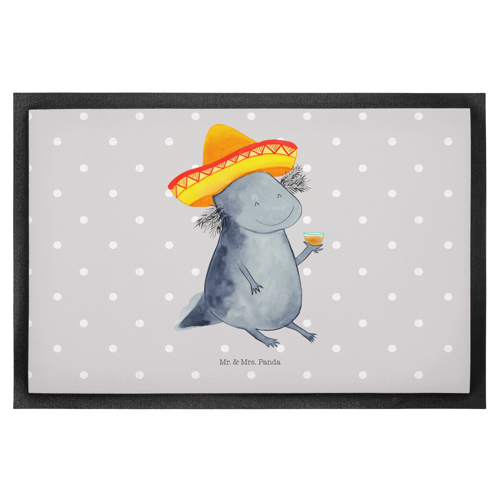 Fußmatte Axolotl Tequila Axolotl, Mexico, Mexiko, Sombrero, Zitrone, Tequila, Motivation, Spruch, Schwanzlurch, Lurch, Lurche, Axolot, Feuerdrache, Feuersalamander Türvorleger, Schmutzmatte, Fußabtreter, Matte, Schmutzfänger, Fußabstreifer, Schmutzfangmatte, Türmatte, Motivfußmatte,  Haustürmatte, Vorleger  Axolotl, Molch