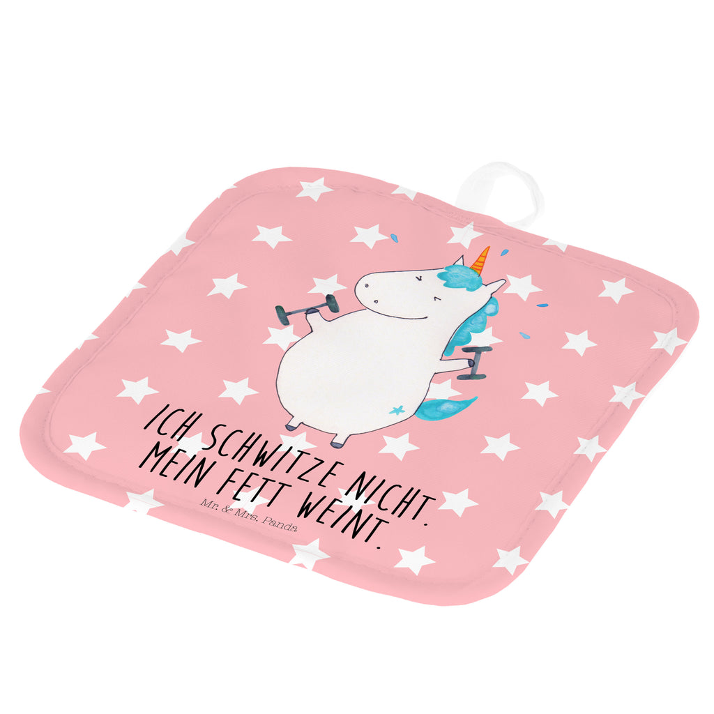 2er Set Topflappen  Einhorn Fitness Topflappen, Topfuntersetzer, Ofenhandschuh, Topflappen Set, Topflappen lustig, Topflappen mit Spruch, Einhorn, Einhörner, Einhorn Deko, Pegasus, Unicorn, Gym, Fitness, Fitnessstudio, Diät, Abnehmen, Sport, Pumpen, Geräte, Sixpack