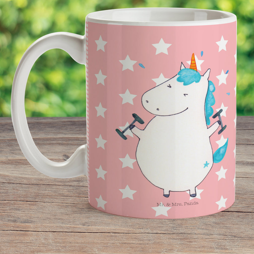 Kindertasse Einhorn Fitness Kunststoff Tasse, Kindergarten, Tasse, Trinkbecher, Camping Becher, Kaffeetasse, Kunststoffbecher, Kindergartenbecher, Outdoorgeschirr, Kunststoffgeschirr, Reisebecher, Reisetasse, Kinderbecher, Einhorn, Einhörner, Einhorn Deko, Pegasus, Unicorn, Gym, Fitness, Fitnessstudio, Diät, Abnehmen, Sport, Pumpen, Geräte, Sixpack