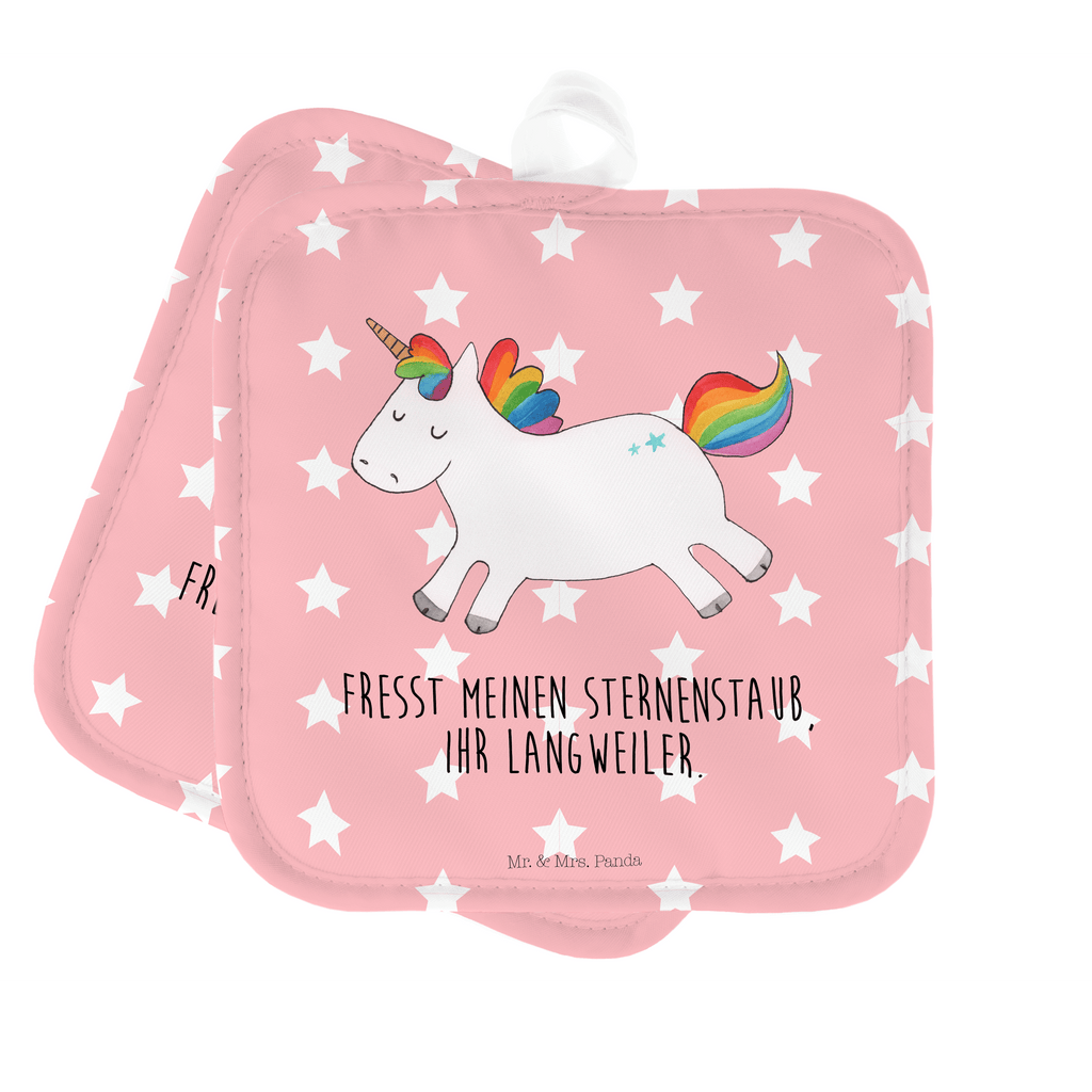2er Set Topflappen  Einhorn Happy Topflappen, Topfuntersetzer, Ofenhandschuh, Topflappen Set, Topflappen lustig, Topflappen mit Spruch, Einhorn, Einhörner, Einhorn Deko, Pegasus, Unicorn, glücklich, fröhlich, Spaß, Freude, Lebensfreude, witzig, spannend, Lächeln, Lachen