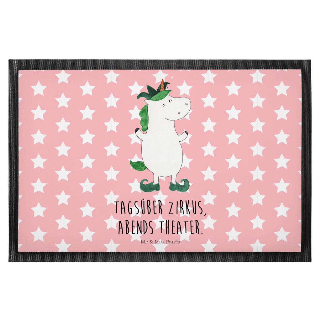 Fußmatte Einhorn Joker Einhörner, Unicorn, Einhorn, Hofnarr, Kasper, Gaukler, Mittelalter Türvorleger, Schmutzmatte, Fußabtreter, Matte, Schmutzfänger, Fußabstreifer, Schmutzfangmatte, Türmatte, Motivfußmatte,  Haustürmatte, Vorleger  Einhorn, Einhörner, Einhorn Deko, Pegasus, Unicorn