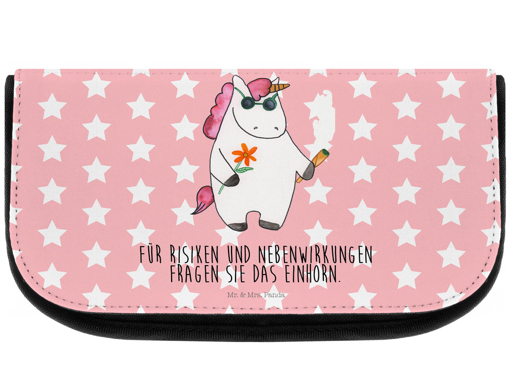Kosmetiktasche Einhorn Woodstock Kosmetikbeutel, Kulturtasche, Kulturbeutel, Schminktasche, Make-Up Tasche, Einhorn, Einhörner, Einhorn Deko, Pegasus, Unicorn, Kiffen, Joint, Zigarette, Alkohol, Party, Spaß. lustig, witzig, Woodstock