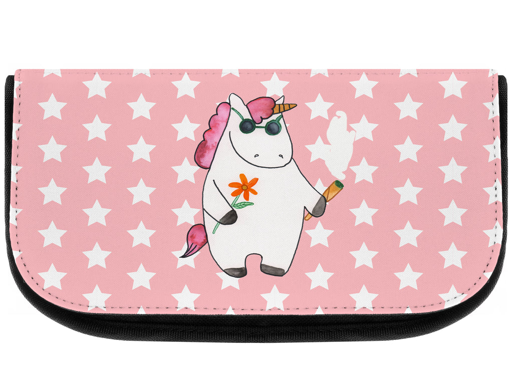 Kosmetiktasche Einhorn Woodstock Kosmetikbeutel, Kulturtasche, Kulturbeutel, Schminktasche, Make-Up Tasche, Einhorn, Einhörner, Einhorn Deko, Pegasus, Unicorn, Kiffen, Joint, Zigarette, Alkohol, Party, Spaß. lustig, witzig, Woodstock