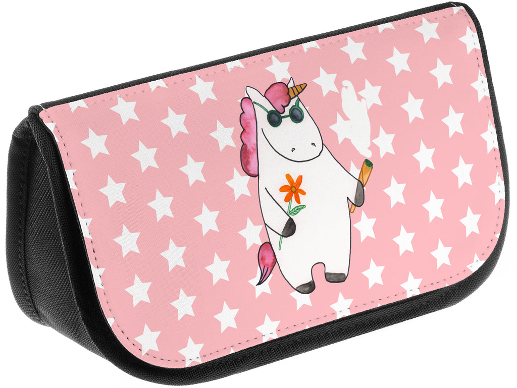 Kosmetiktasche Einhorn Woodstock Kosmetikbeutel, Kulturtasche, Kulturbeutel, Schminktasche, Make-Up Tasche, Einhorn, Einhörner, Einhorn Deko, Pegasus, Unicorn, Kiffen, Joint, Zigarette, Alkohol, Party, Spaß. lustig, witzig, Woodstock