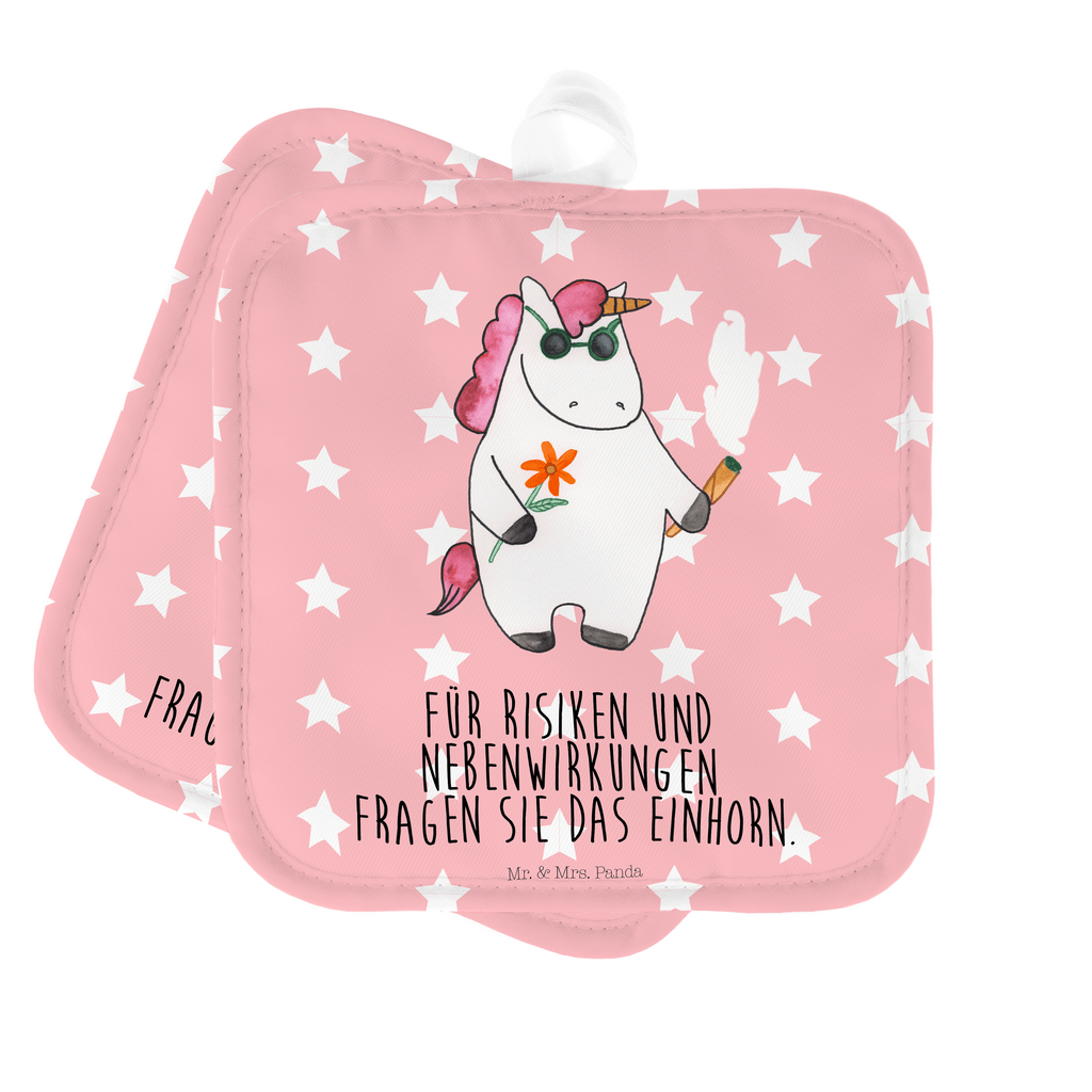 2er Set Topflappen  Einhorn Woodstock Topflappen, Topfuntersetzer, Ofenhandschuh, Topflappen Set, Topflappen lustig, Topflappen mit Spruch, Einhorn, Einhörner, Einhorn Deko, Pegasus, Unicorn, Kiffen, Joint, Zigarette, Alkohol, Party, Spaß. lustig, witzig, Woodstock