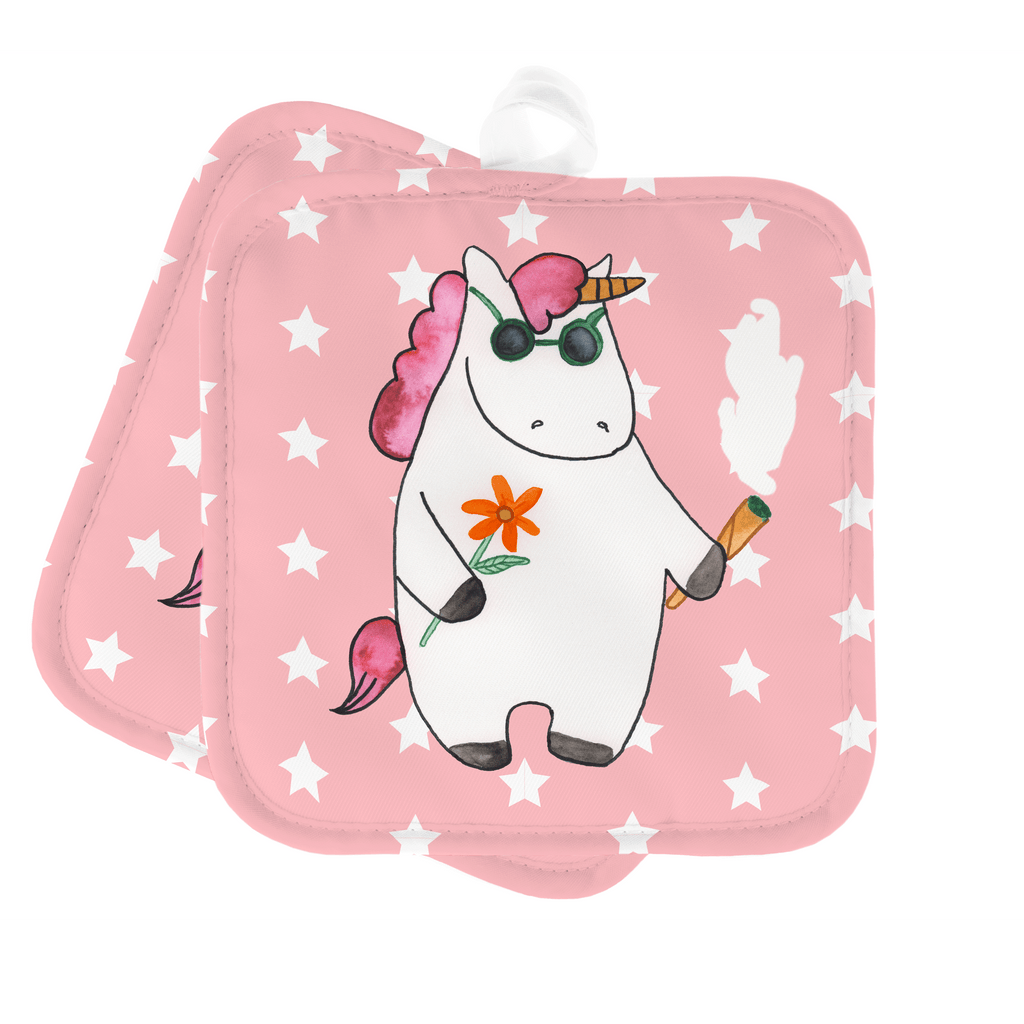2er Set Topflappen  Einhorn Woodstock Topflappen, Topfuntersetzer, Ofenhandschuh, Topflappen Set, Topflappen lustig, Topflappen mit Spruch, Einhorn, Einhörner, Einhorn Deko, Pegasus, Unicorn, Kiffen, Joint, Zigarette, Alkohol, Party, Spaß. lustig, witzig, Woodstock