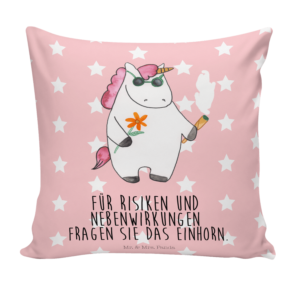 40x40 Kissen Einhorn Woodstock Kissenhülle, Kopfkissen, Sofakissen, Dekokissen, Motivkissen, Einhorn, Einhörner, Einhorn Deko, Pegasus, Unicorn, Kiffen, Joint, Zigarette, Alkohol, Party, Spaß. lustig, witzig, Woodstock