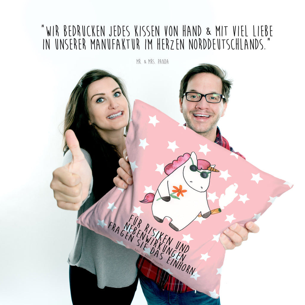 40x40 Kissen Einhorn Woodstock Kissenhülle, Kopfkissen, Sofakissen, Dekokissen, Motivkissen, Einhorn, Einhörner, Einhorn Deko, Pegasus, Unicorn, Kiffen, Joint, Zigarette, Alkohol, Party, Spaß. lustig, witzig, Woodstock