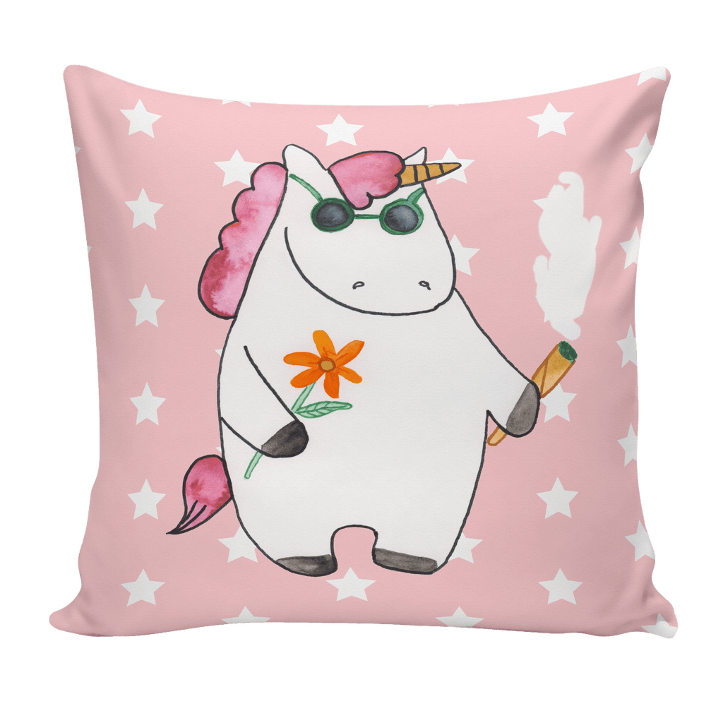 40x40 Kissen Einhorn Woodstock Kissenhülle, Kopfkissen, Sofakissen, Dekokissen, Motivkissen, Einhorn, Einhörner, Einhorn Deko, Pegasus, Unicorn, Kiffen, Joint, Zigarette, Alkohol, Party, Spaß. lustig, witzig, Woodstock