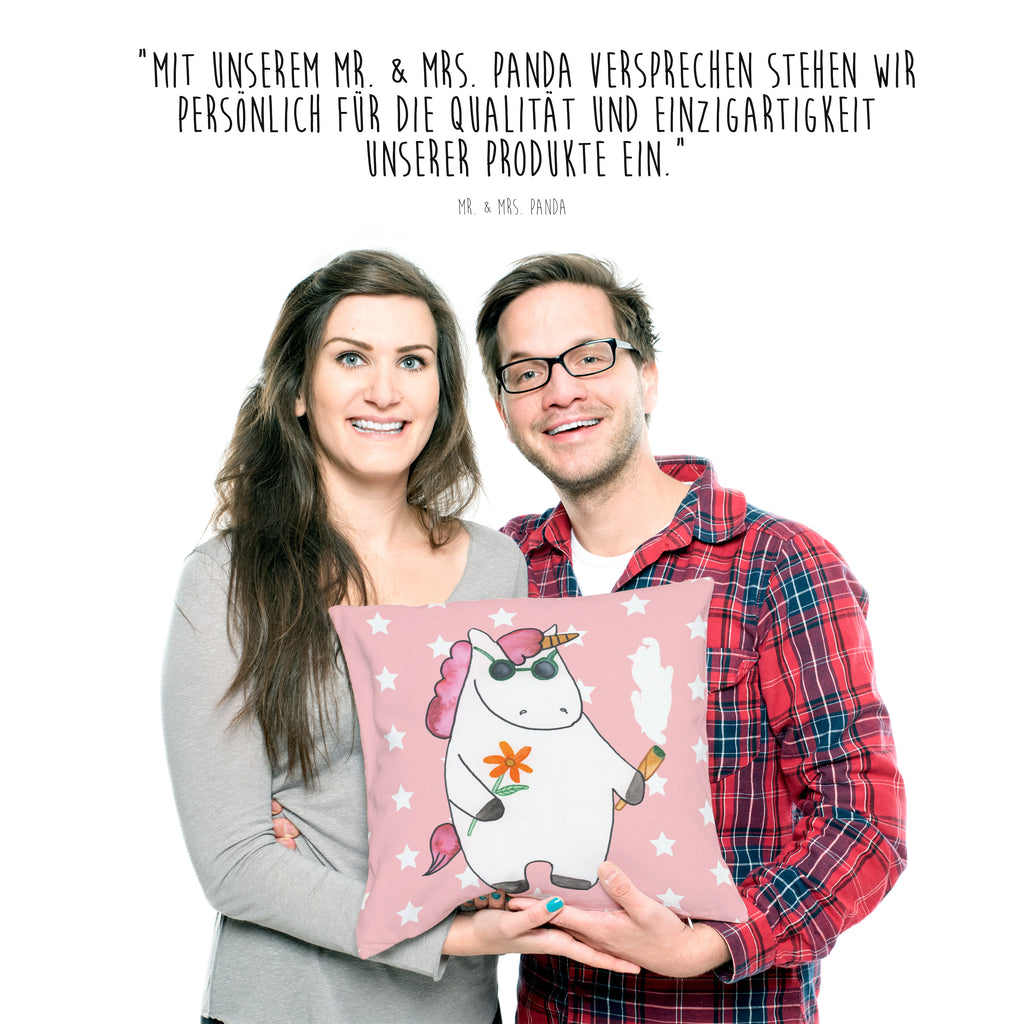 40x40 Kissen Einhorn Woodstock Kissenhülle, Kopfkissen, Sofakissen, Dekokissen, Motivkissen, Einhorn, Einhörner, Einhorn Deko, Pegasus, Unicorn, Kiffen, Joint, Zigarette, Alkohol, Party, Spaß. lustig, witzig, Woodstock