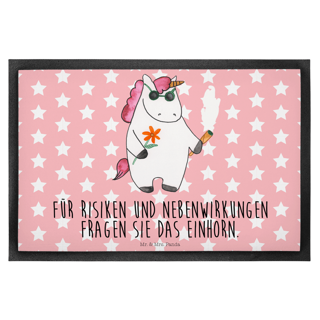 Fußmatte Einhorn Woodstock Türvorleger, Schmutzmatte, Fußabtreter, Matte, Schmutzfänger, Fußabstreifer, Schmutzfangmatte, Türmatte, Motivfußmatte, Haustürmatte, Vorleger, Einhorn, Einhörner, Einhorn Deko, Pegasus, Unicorn, Kiffen, Joint, Zigarette, Alkohol, Party, Spaß. lustig, witzig, Woodstock