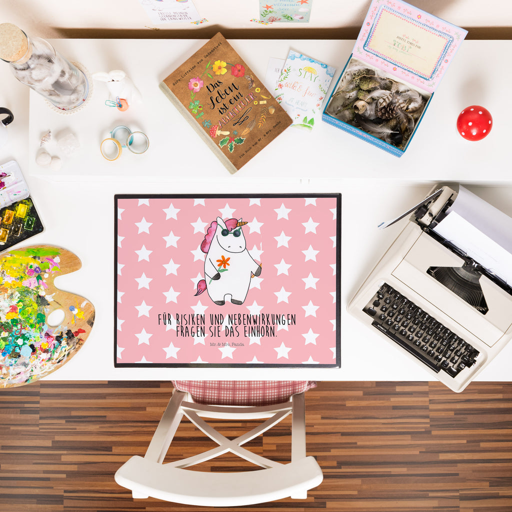 Schreibtischunterlage Einhorn Woodstock Schreibunterlage, Schreibtischauflage, Bürobedarf, Büroartikel, Schreibwaren, Schreibtisch Unterlagen, Schreibtischunterlage Groß, Einhorn, Einhörner, Einhorn Deko, Pegasus, Unicorn, Kiffen, Joint, Zigarette, Alkohol, Party, Spaß. lustig, witzig, Woodstock