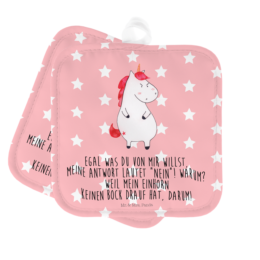 2er Set Topflappen  Einhorn wütend Topflappen, Topfuntersetzer, Ofenhandschuh, Topflappen Set, Topflappen lustig, Topflappen mit Spruch, Einhorn, Einhörner, Einhorn Deko, Pegasus, Unicorn, Realität, Ansage, lustlos, nein, Büro, Arbeit, wütend, dumme Fragen, lustig, Spaß, Geschenk