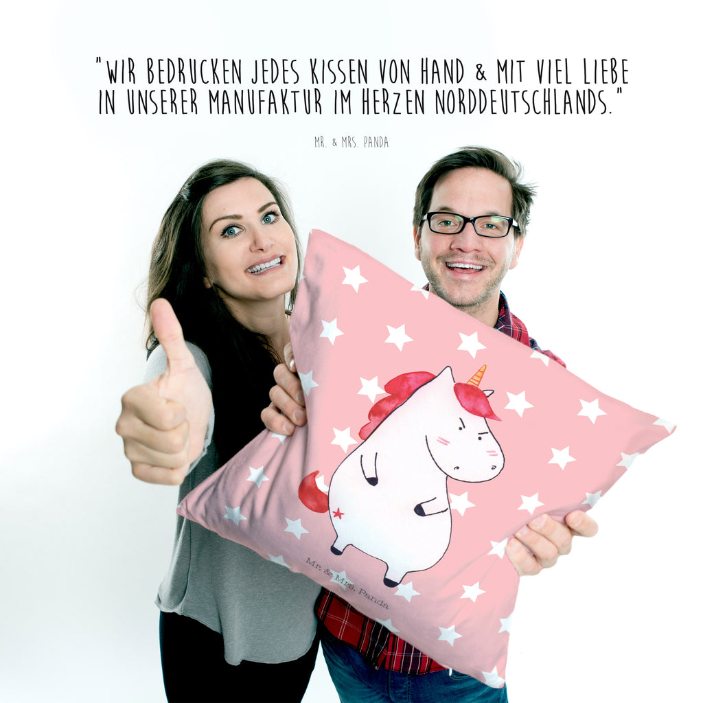 40x40 Kissen Einhorn wütend Kissenhülle, Kopfkissen, Sofakissen, Dekokissen, Motivkissen, Einhorn, Einhörner, Einhorn Deko, Pegasus, Unicorn, Realität, Ansage, lustlos, nein, Büro, Arbeit, wütend, dumme Fragen, lustig, Spaß, Geschenk