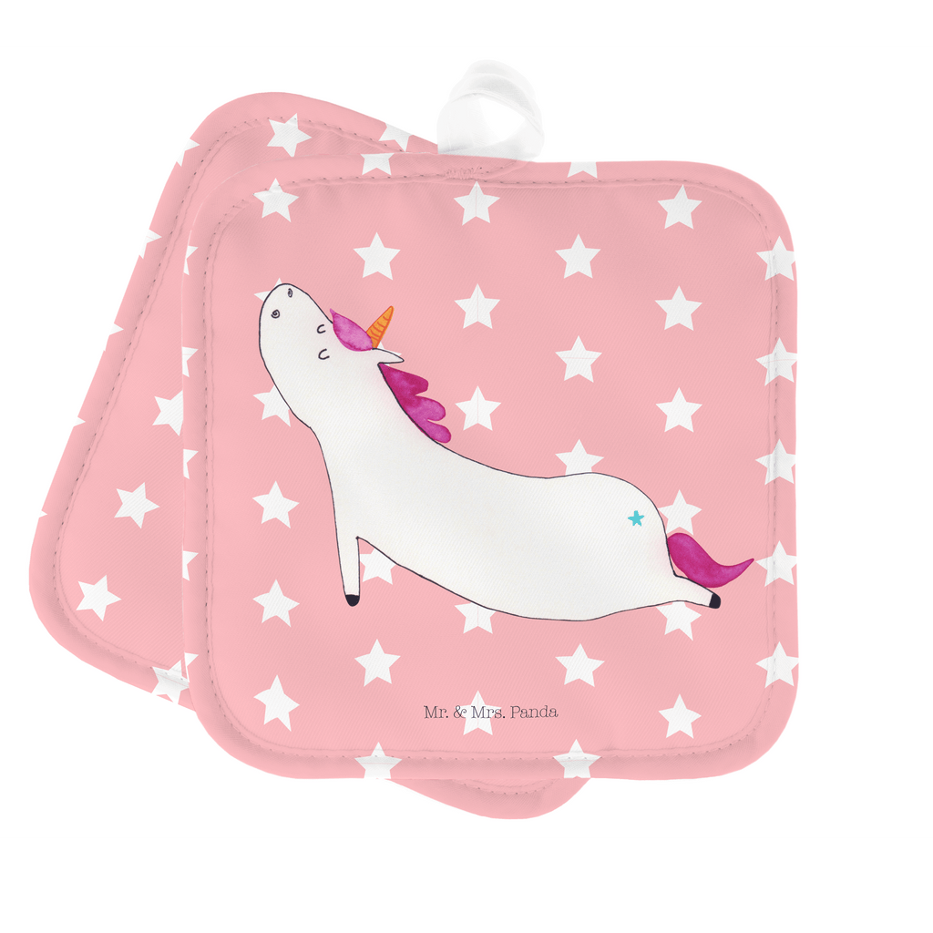 2er Set Topflappen  Einhorn Yoga Topflappen, Topfuntersetzer, Ofenhandschuh, Topflappen Set, Topflappen lustig, Topflappen mit Spruch, Einhorn, Einhörner, Einhorn Deko, Pegasus, Unicorn, Yoga, Namaste, Achtsamkeit, Entspannung, Joga, Yogamatte, Sport, lustig, witzig, süß