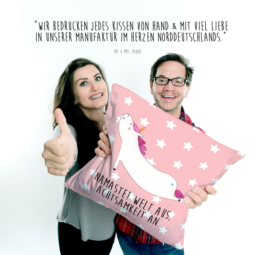 40x40 Kissen Einhorn Yoga Kissenhülle, Kopfkissen, Sofakissen, Dekokissen, Motivkissen, Einhorn, Einhörner, Einhorn Deko, Pegasus, Unicorn, Yoga, Namaste, Achtsamkeit, Entspannung, Joga, Yogamatte, Sport, lustig, witzig, süß