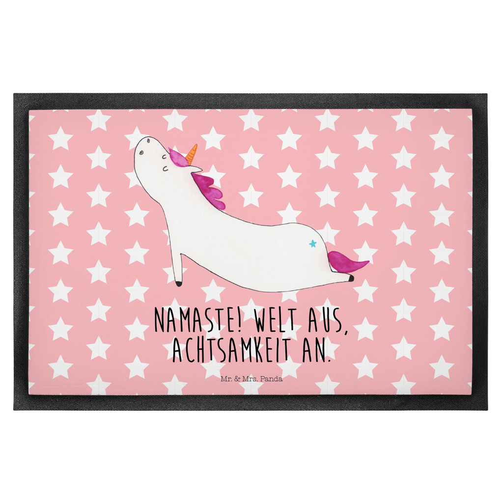 Fußmatte Einhorn Yoga Einhorn, Einhörner, Unicorn, Yoga, Namaste, Achtsamkeit, Entspannung, Joga, Yogamatte, Sport, lustig, witzig, süß Türvorleger, Schmutzmatte, Fußabtreter, Matte, Schmutzfänger, Fußabstreifer, Schmutzfangmatte, Türmatte, Motivfußmatte,  Haustürmatte, Vorleger  Einhorn, Einhörner, Einhorn Deko, Pegasus, Unicorn