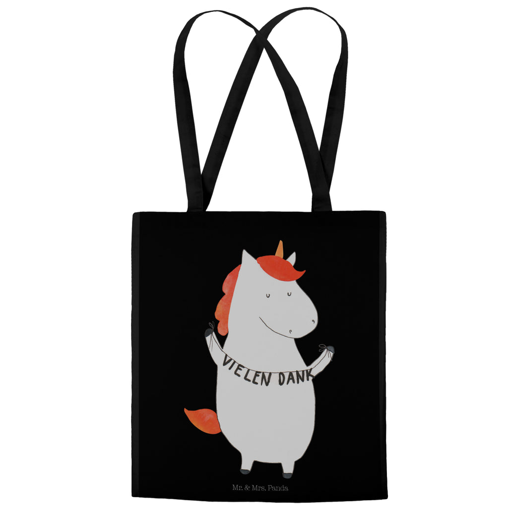 Tragetasche Einhorn Vielen Dank Beuteltasche, Beutel, Einkaufstasche, Jutebeutel, Stoffbeutel, Einhorn, Einhörner, Einhorn Deko, Pegasus, Unicorn, Danke, vielen Dank, Dankeschön, Danksagung