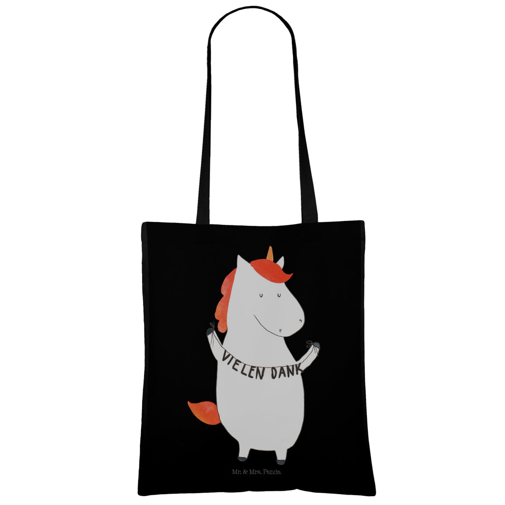 Tragetasche Einhorn Vielen Dank Beuteltasche, Beutel, Einkaufstasche, Jutebeutel, Stoffbeutel, Einhorn, Einhörner, Einhorn Deko, Pegasus, Unicorn, Danke, vielen Dank, Dankeschön, Danksagung