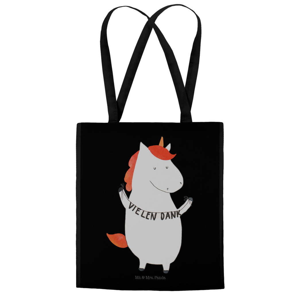Tragetasche Einhorn Vielen Dank Beuteltasche, Beutel, Einkaufstasche, Jutebeutel, Stoffbeutel, Einhorn, Einhörner, Einhorn Deko, Pegasus, Unicorn, Danke, vielen Dank, Dankeschön, Danksagung