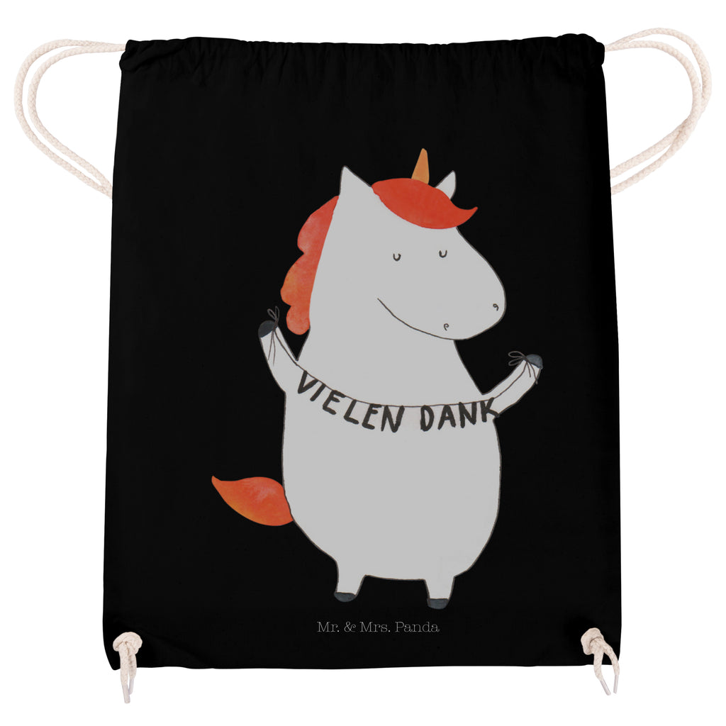 Sportbeutel Einhorn Vielen Dank Turnbeutel, Beutel, Sporttasche, Tasche, Stoffbeutel, Einhorn, Einhörner, Einhorn Deko, Pegasus, Unicorn, Danke, vielen Dank, Dankeschön, Danksagung