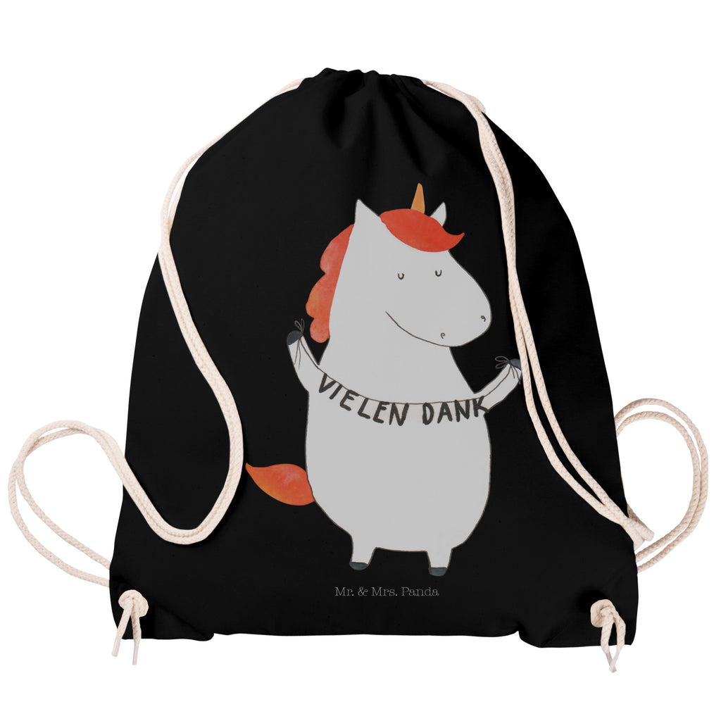 Sportbeutel Einhorn Vielen Dank Turnbeutel, Beutel, Sporttasche, Tasche, Stoffbeutel, Einhorn, Einhörner, Einhorn Deko, Pegasus, Unicorn, Danke, vielen Dank, Dankeschön, Danksagung