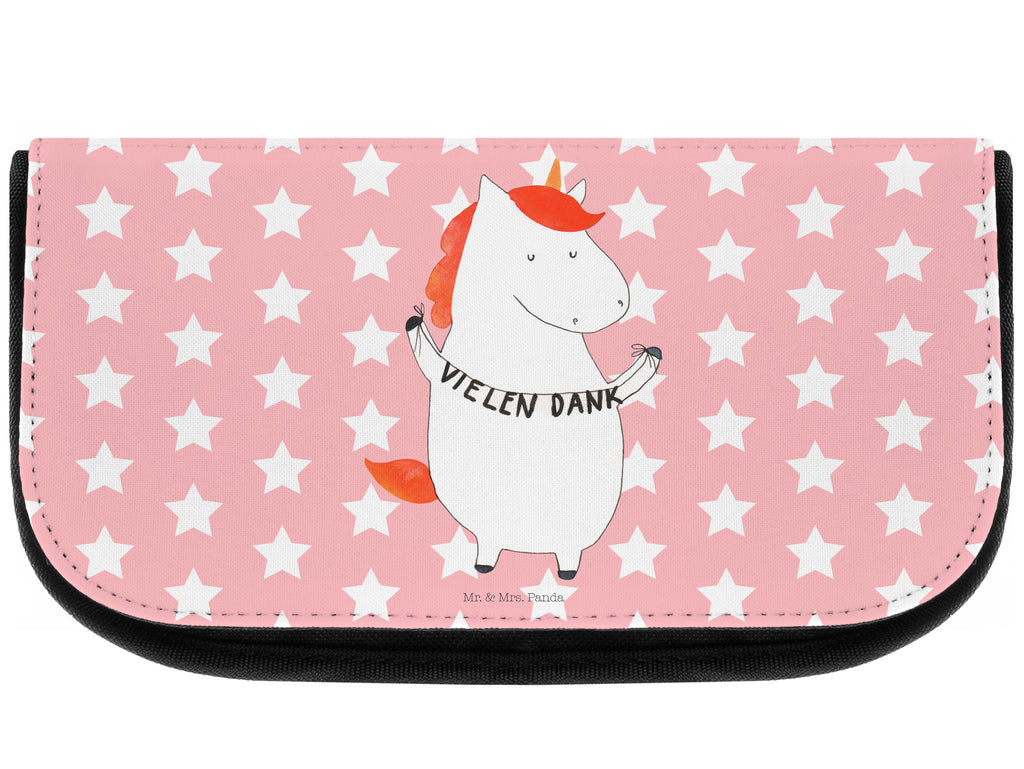 Kosmetiktasche Einhorn Vielen Dank Kosmetikbeutel, Kulturtasche, Kulturbeutel, Schminktasche, Make-Up Tasche, Einhorn, Einhörner, Einhorn Deko, Pegasus, Unicorn, Danke, vielen Dank, Dankeschön, Danksagung